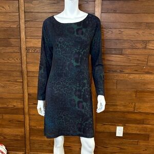 Nally & Millie Dark Patterned Long Sleeve Dress